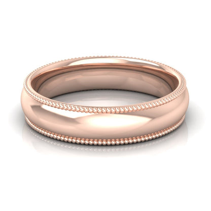 5.0 mm Plain Wedding Band in 14KT, 18KT &amp; Platinum