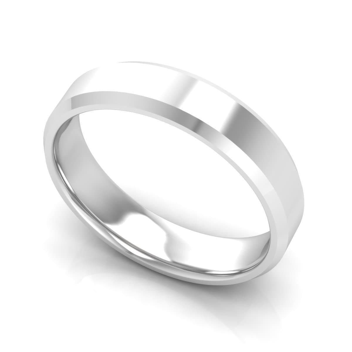 5.0 mm Plain Wedding Band in 14KT, 18KT &amp; Platinum