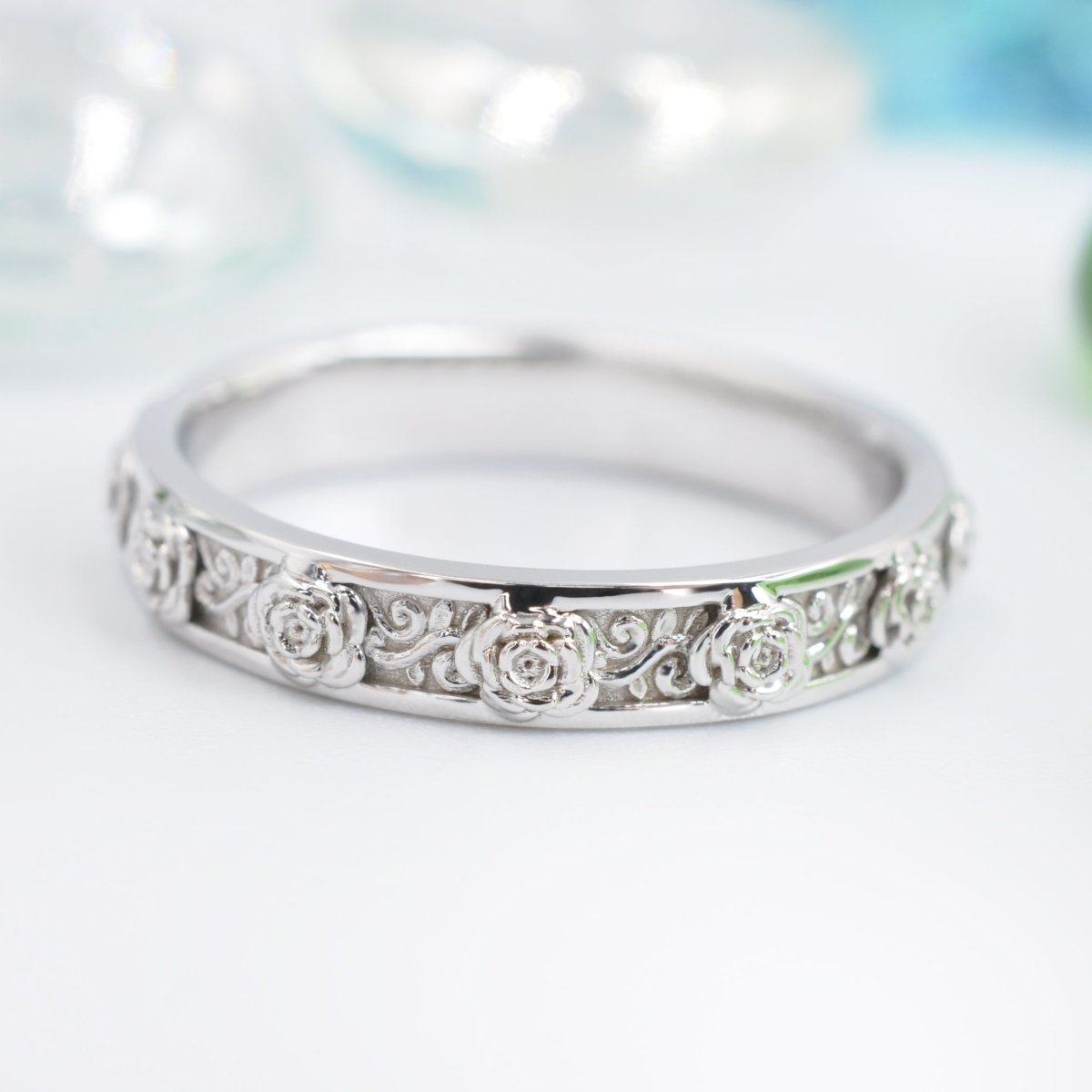 Low-Cost Plain Wedding band in 14KT White Gold - Primestyle.com