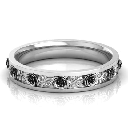 Low-Cost Plain Wedding band in 14KT White Gold - Primestyle.com