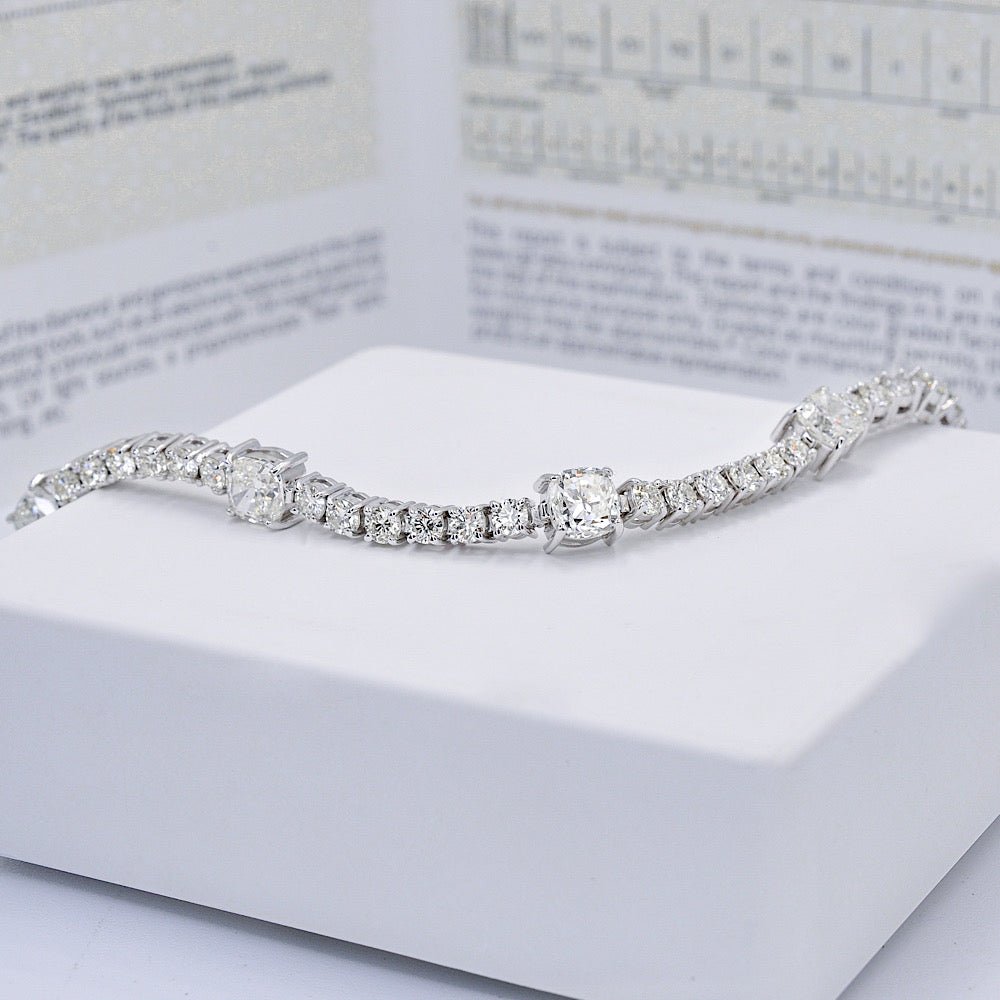 Platinum Evara Indo-Western Diamond Bracelet for Women JL PTB 638