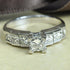 Priceless 1.35 CT Princess Cut Diamond Engagement Ring in 14KT White Gold - Primestyle.com