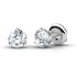 Quality 0.50CT Round Cut Diamond Stud Earrings in 14KT White Gold - Primestyle.com