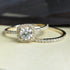 Quality 0.95CT Round Cut Diamond Bridal Set in 14kt Yellow Gold - Primestyle.com