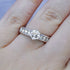 Radiant 1.60CT Round Cut Diamond Engagement Ring in 14KT White Gold - Primestyle.com