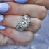 Rare 1.55CT Round Cut Diamond Engagement Ring in 14KT White Gold - Primestyle.com