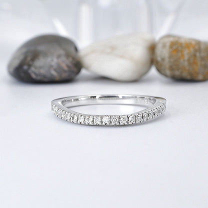 Special 0.20CT Round Cut Diamond Wedding Ring in Platinum - Primestyle.com