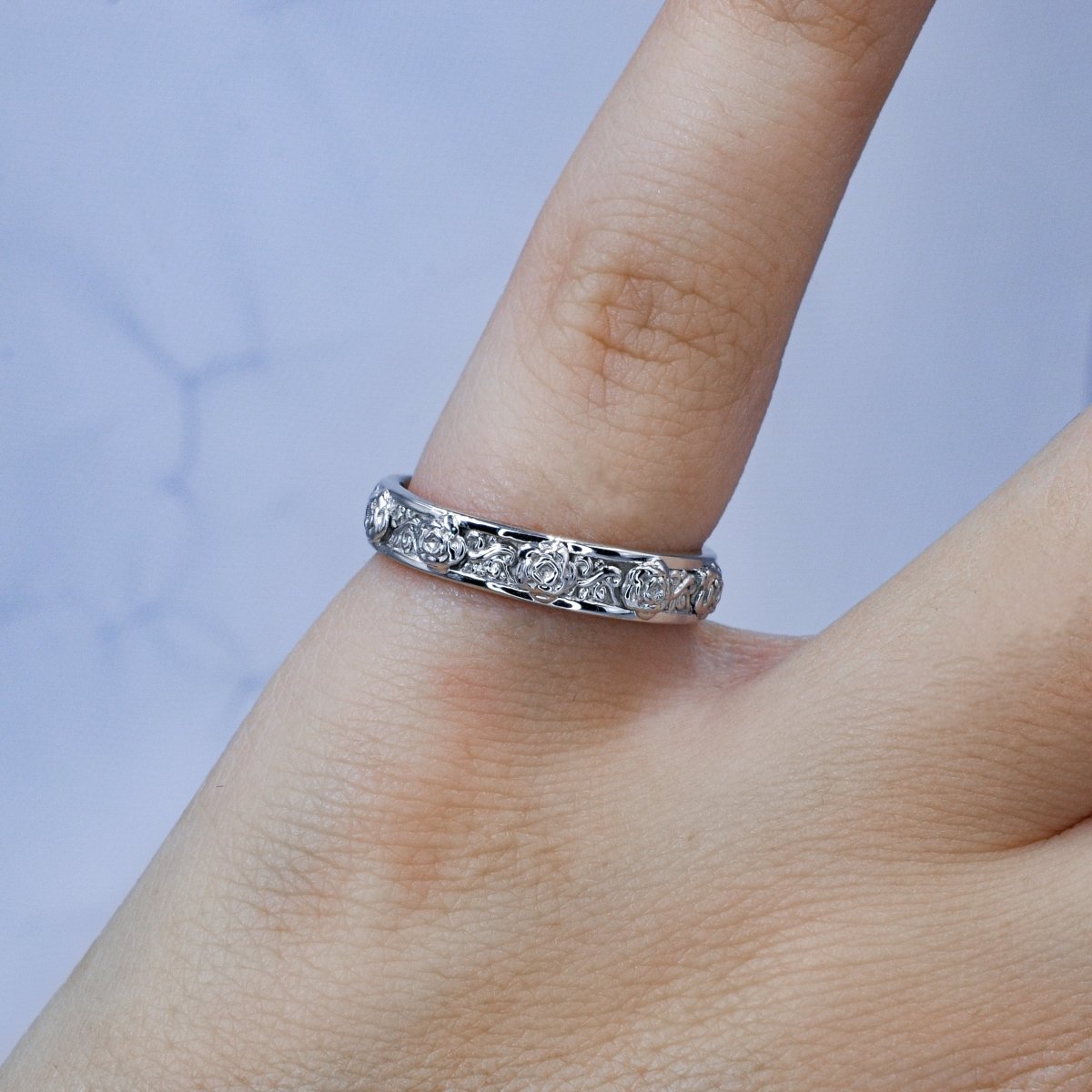 Special Plain Wedding Ring in 14KT White Gold - Primestyle.com