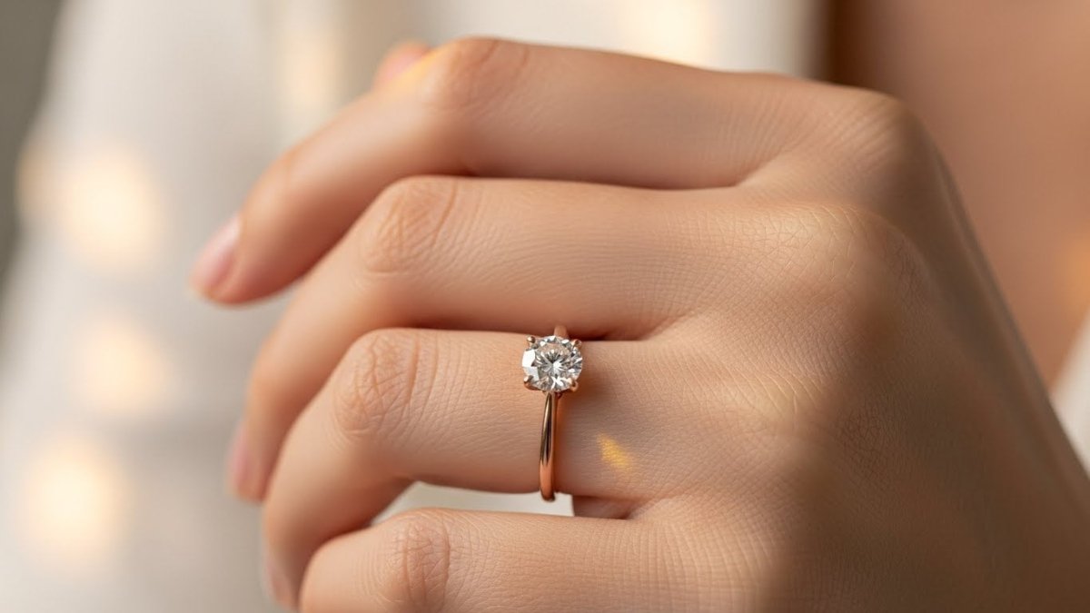 Lab-grown diamond ring