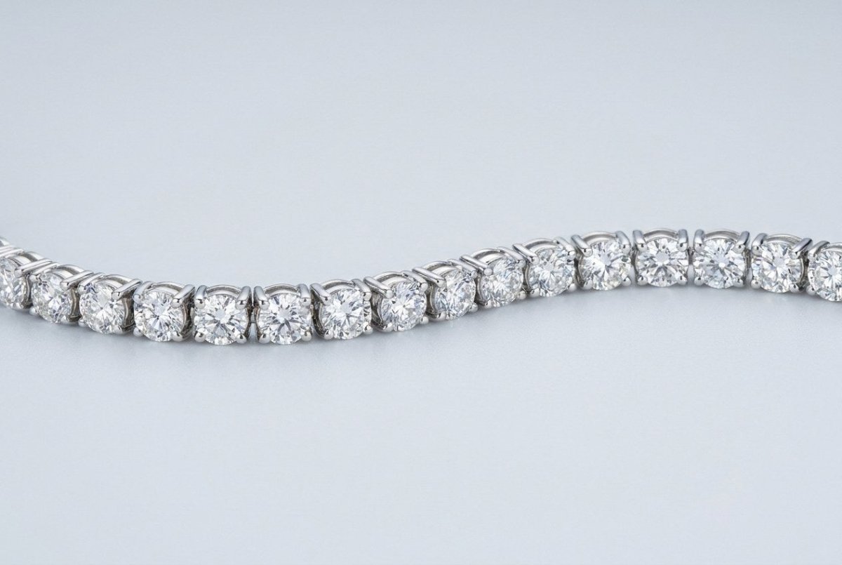 A custom diamond tennis bracelet