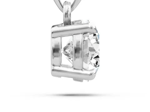 Round Cut Solitaire Pendant