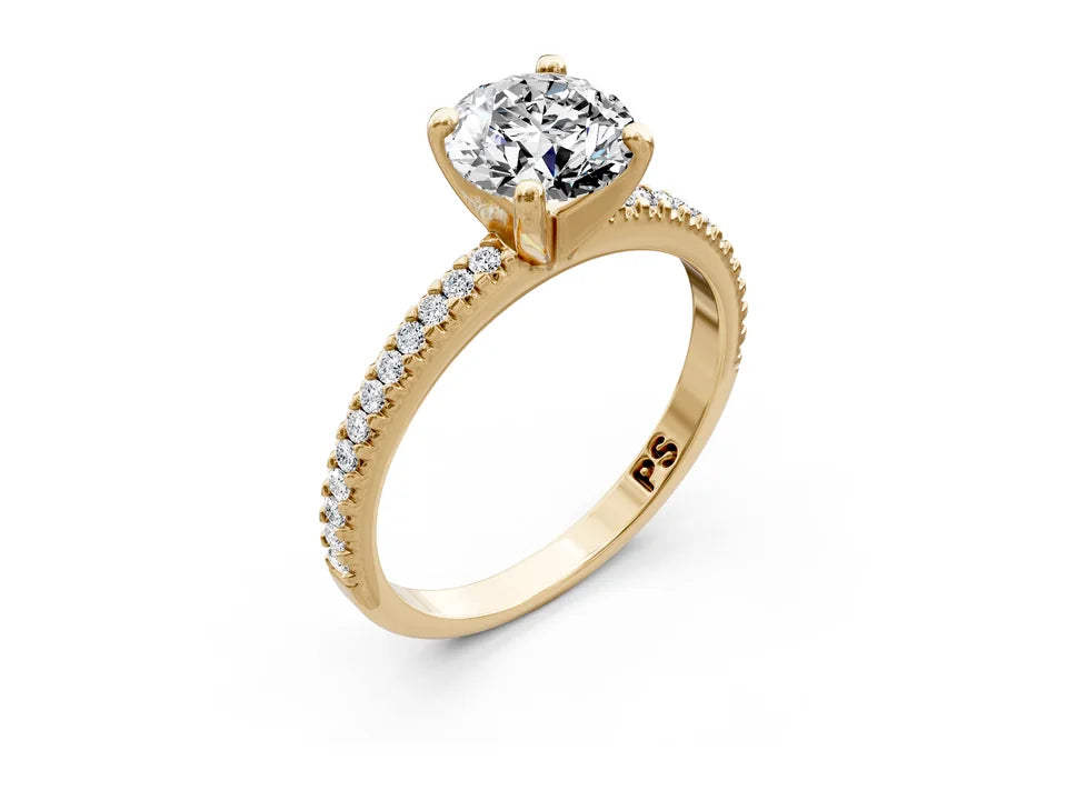 Round Cut Engagement Ring