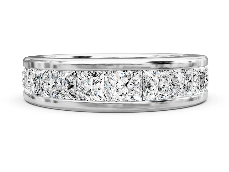 Princess Cut Wedding Band