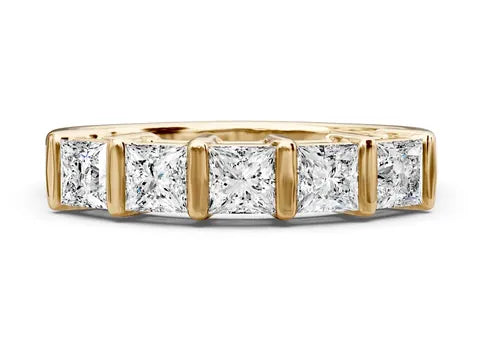Princess Cut Wedding Band