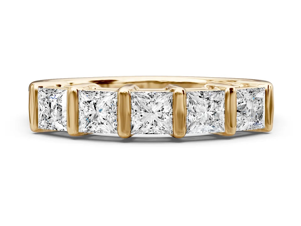 Princess Cut Wedding Band
