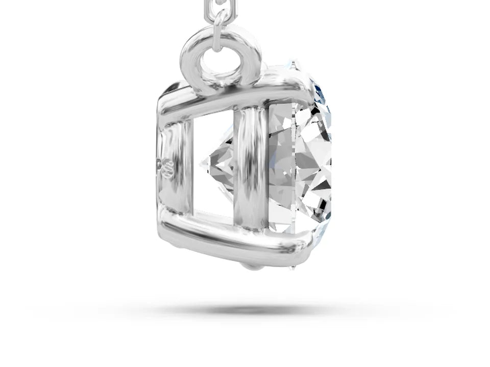 Round Cut Solitaire Pendant