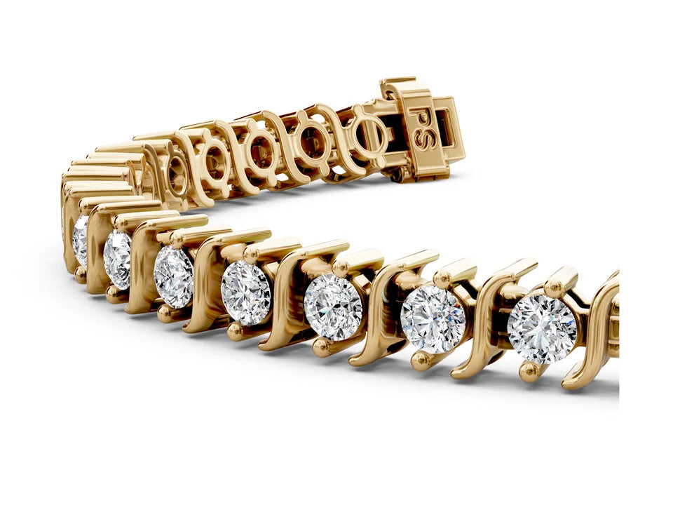 Round Cut Tennis Bracelet