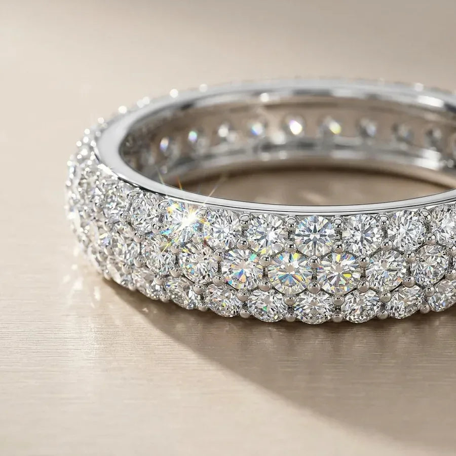 2.50 CT Round Cut Lab Grown &middot; Eternity Ring