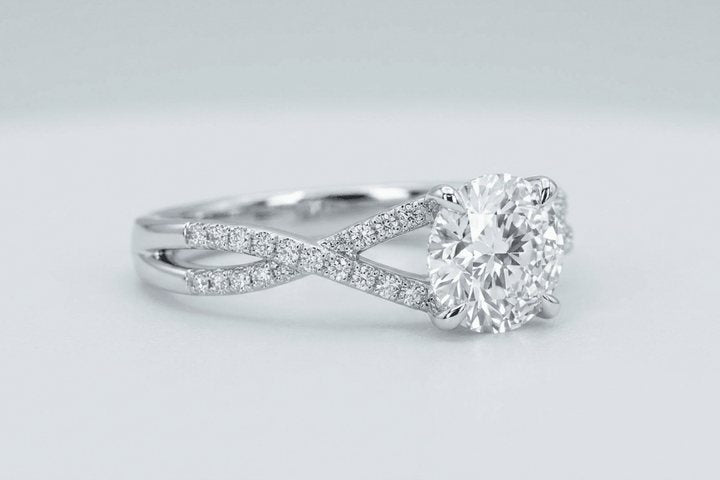 A platinum diamond ring