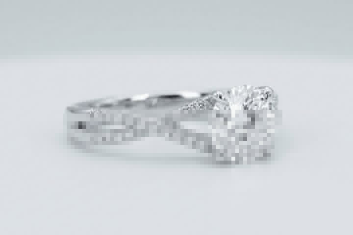 A platinum diamond ring